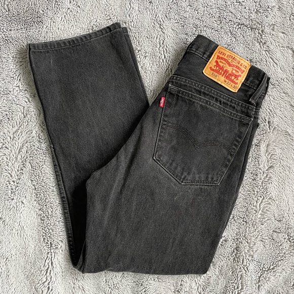 Levi's Denim - Levi’s 516 High Waisted WideLeg Black Jeans